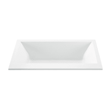 Kahlo 2 Designer 66" Drop In Acrylic Soaking Tub with Center Drain Placement and Overflow