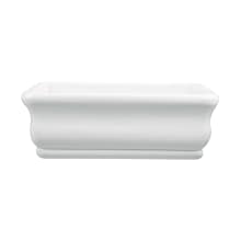 Parisian 2 72" Freestanding Acrylic Soaking Tub with Center Drain and Overflow