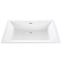 Andrea 28 66" Undermount DoloMatte Soaking Tub with Left or Right Drain, and Overflow