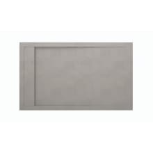 Acquabella 60" x 42" Rectangular Shower Base with Triple Threshold and Rear Drain