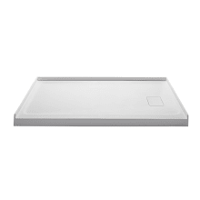 Designer 59-5/8" x 32-1/4" Rectangular Shower Base with Single Threshold, and Left Drain