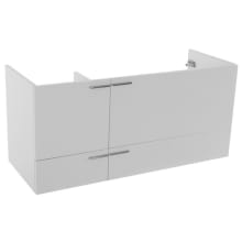 New Space 47" Double Wall Mounted Vanity Cabinet Only - Less Vanity Top
