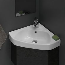 CeraStyle 25-3/10" Ceramic Wall Mounted Bathroom Sink with One Faucet Hole - Includes Overflow