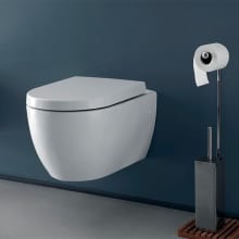 Cerastyle Wall Mounted One-Piece Round Toilet – Seat Included