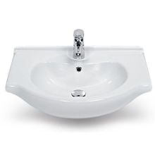 CeraStyle 17" Ceramic Wall Mounted Bathroom Sink with One Faucet Hole - Includes Overflow