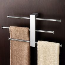 Gedy Wall Mounted Towel Rack with Sliding Rails
