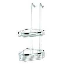 Geesa Double Suspensible Height-adjustable Corner Shower Basket