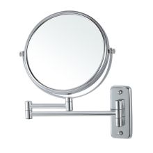 Glimmer 8" Diameter Circular Brass Make-up Mirror