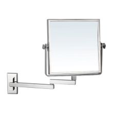 Glimmer 8-1/2" x 6-5/16" Brass Make-up Mirror