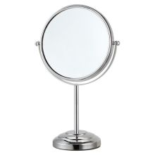 Glimmer 8" Diameter Circular Stainless Steel Make-up Mirror