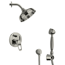 Remer Shower System with Multi Function Rain Shower Head, Hand Shower, Hand Shower Holder, and Rough In