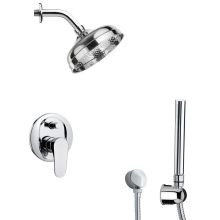 Remer Shower System with Multi Function Rain Shower Head, Hand Shower, Hand Shower Holder, and Rough In