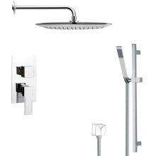 Remer 2.5 GPM Multi Function Rain Shower with Handshower, Slide Bar and Rough In