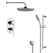 Remer 1.75 GPM Multi Function Rain Shower with Handshower, Slide Bar and Rough In
