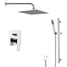 Remer 2.5 GPM Multi Function Rain Shower with Handshower, Slide Bar and Rough In