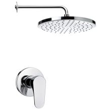 Remer 2.5 GPM Round Single Function Rain Shower Head - Includes Rough In Valve