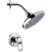 Remer 2.8 GPM Single Function Rain Shower Head with Valve Trim Rough In Included