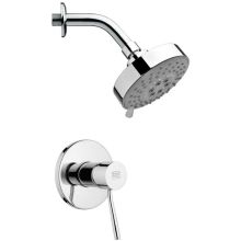 Remer 2.5 GPM Multi Function Rain Shower Head with Valve Trim Rough In Included