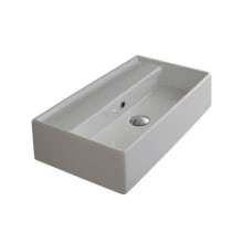 Scarabeo Teorema 16-1/8" Ceramic Wall Mounted / Vessel Bathroom Sink - Includes Overflow