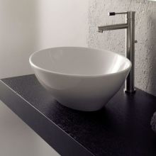 Scarabeo 16-1/4" Ceramic Vessel Bathroom Sink