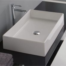 Scarabeo 23-3/4" Ceramic Vessel Bathroom Sink