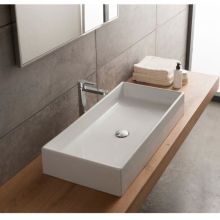 Scarabeo 31-3/4" Ceramic Vessel Bathroom Sink