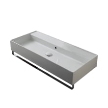 Scarabeo 39-2/5" Ceramic Wall Mount Bathroom Sink - Includes Overflow