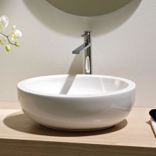 Scarabeo 18-7/8" Ceramic Vessel Bathroom Sink