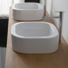 Scarabeo 16" Ceramic Vessel Bathroom Sink