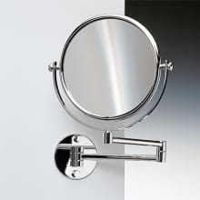 Windisch 10" x 7-1/2" Circular Brass Make-up Mirror