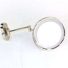 Windisch 9" Diameter Circular Brass Make-up Mirror