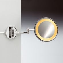 Windisch 8" Diameter Circular Brass Make-up Mirror