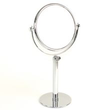 Windisch 7-5/16" Diameter Circular Brass Make-up Mirror