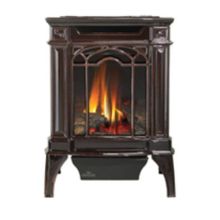 20000 BTU Free Standing Direct Vent Natural Gas Stove with Safety Barrier and Millivolt Ignition