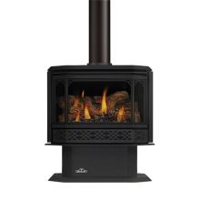 44000 BTU Free Standing Direct Vent Natural Gas Stove with Safety Barrier and Millivolt Ignition