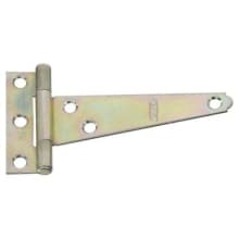 4" Full Inset Strap Square Corner Cabinet Door Hinge with 13 lbs. Weight Capacity Each - Single Hinge