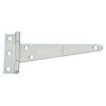 6" Full Inset Strap Square Corner Cabinet Door Hinge with 18 lbs. Weight Capacity Each - Single Hinge