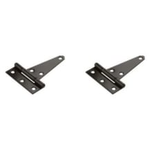 4" Full Inset Strap Cabinet Door Hinge with 23 lbs. Weight Capacity Each - Pair