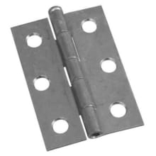 2-1/2" x 2-1/2" Full Inset Butt Cabinet Door Hinge with 20 lbs. Weight Capacity Each and Removable Pin- Pair