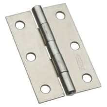 2" x 2" Full Inset Butt Cabinet Door Hinge with 28 lbs. Weight Capacity Each - Pair