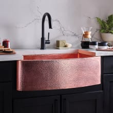 Rhapsody 33" Farmhouse Single Basin Copper Kitchen Sink