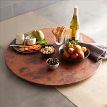 30" Handcrafted Copper Lazy Susan