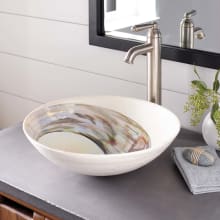 Murano 16-1/4" Circular Glass Vessel Bathroom Sink