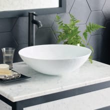 Murano 16-1/4" Circular Glass Vessel Bathroom Sink