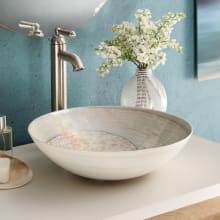 Murano 16-1/4" Circular Glass Vessel Bathroom Sink