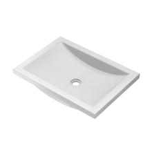 NativeStone 20-3/4" Rectangular Concrete Undermount Bathroom Sink