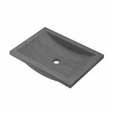 NativeStone 20-3/4" Rectangular Concrete Undermount Bathroom Sink