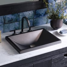 Precious Metals Amara 20" Drop In or Undermount Single Basin Fireclay Kitchen Sink