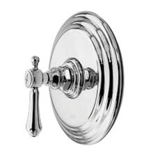 Chesterfield Collection Single Handle Round Pressure Balanced Shower Trim Plate Only with Metal Lever Handle