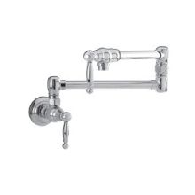 Chesterfield Double Handle Wall Mounted Pot Filler Faucet with Metal Lever Handles